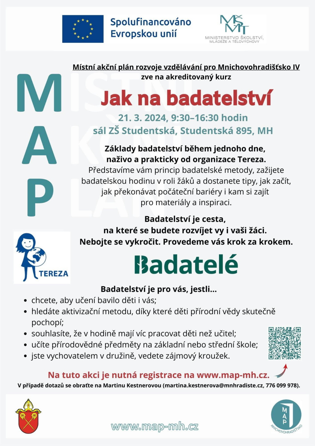 Jak přiblížit dětem badatelské metody? Dozvíte se na semináři v Mnichově Hradišti