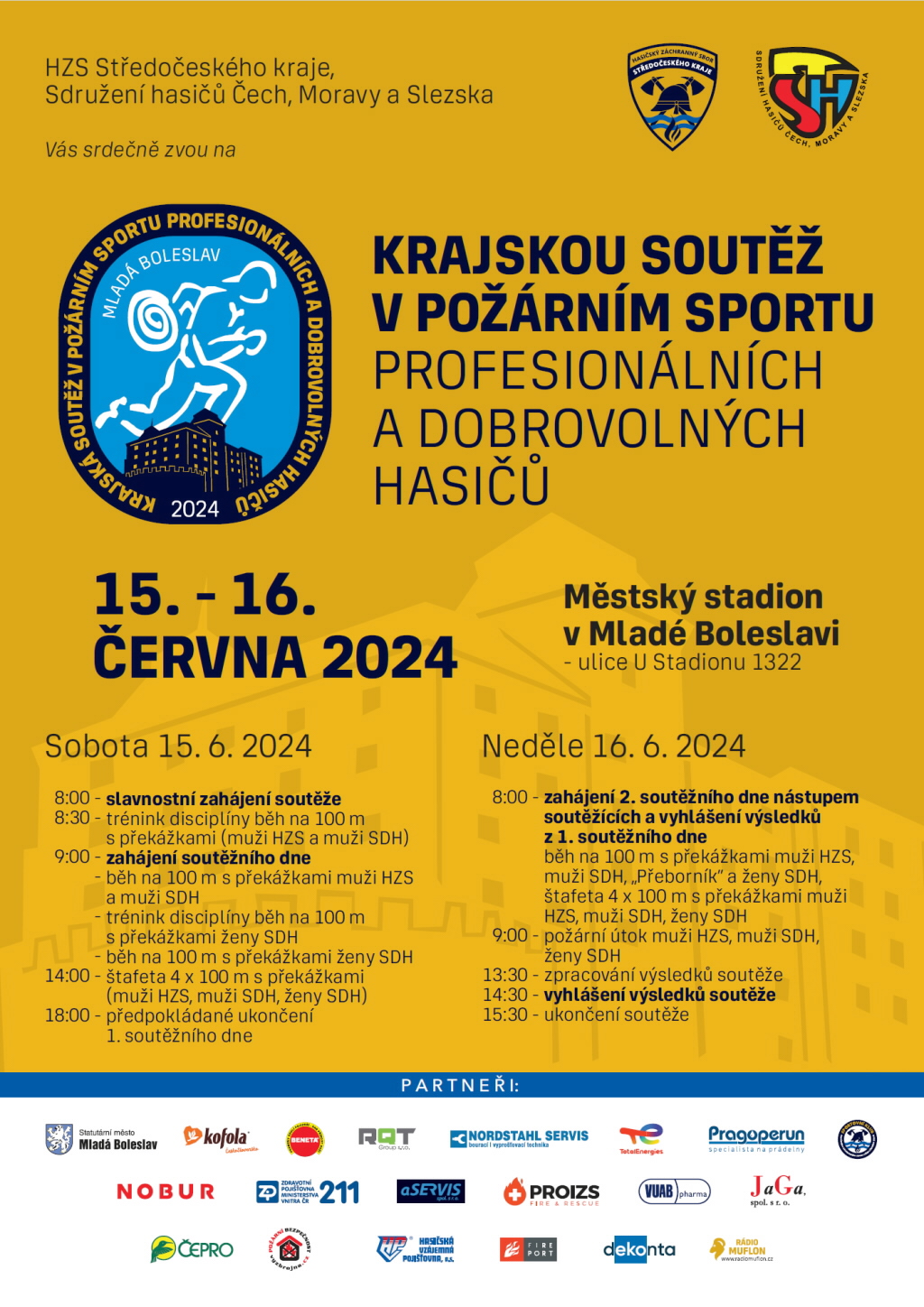 V červnu se bude v Mladé Boleslavi konat Krajská soutěž v požárním sportu