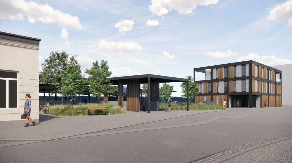 Vizualizace nové provozní budovy v Turnově. Foto: Správa železnic