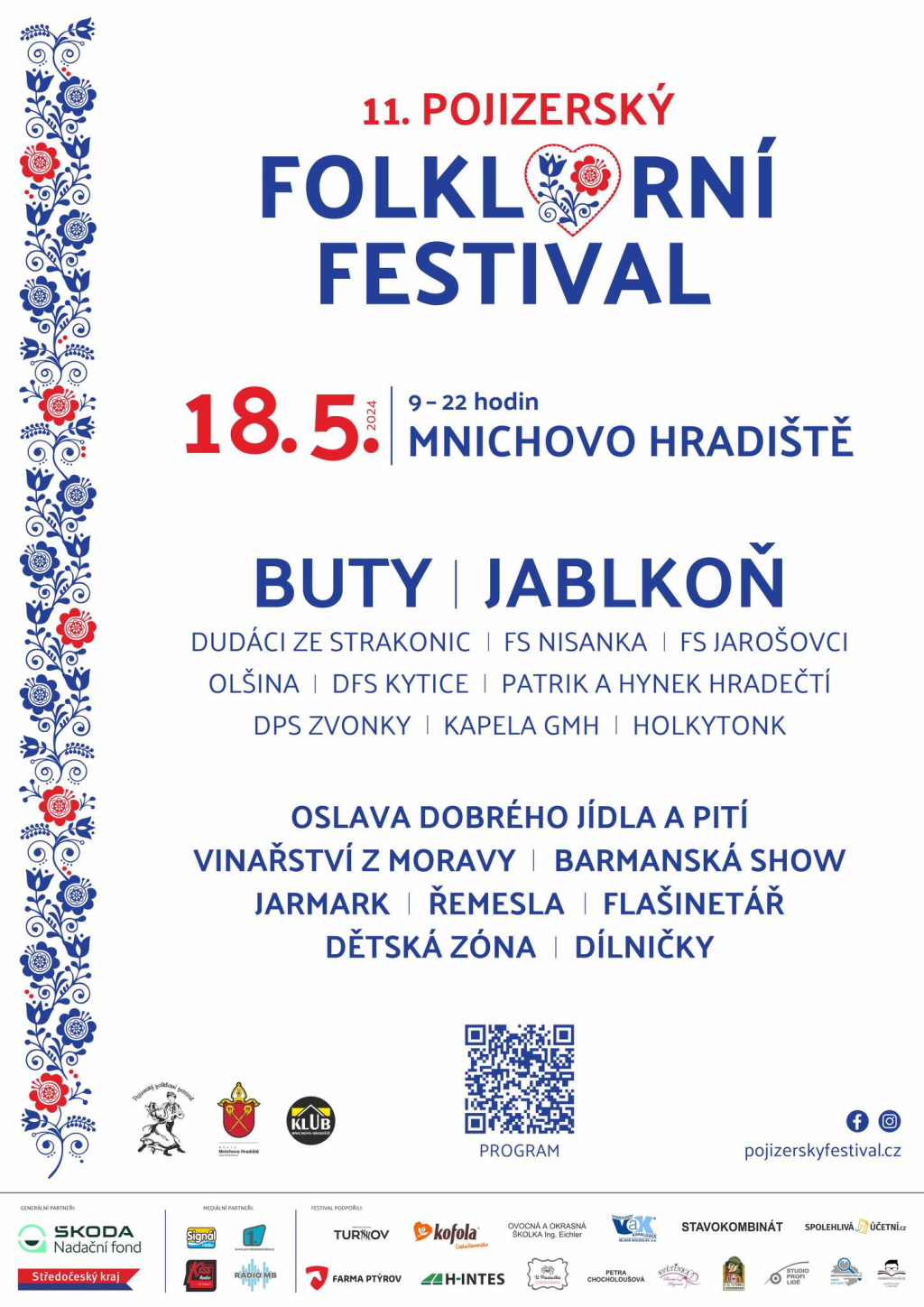 Tradice folklorního festivalu se přesouvá z Bakova do Hradiště. V sobotu 18. května se můžete těšit na špičkové soubory i kapelu Buty