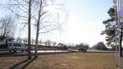 Začala přestavba křižovatky u KM Prona na kruhový objezd. Foto: Petr Novák, 10. března 2022