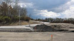 Přestavba křižovatky u KM Prona vstoupila do druhé etapy. Foto: Petr Novák, 19. dubna 2022 Přestavba křižovatky u KM Prona vstoupila do druhé etapy. Foto: Petr Novák, 19. dubna 2022