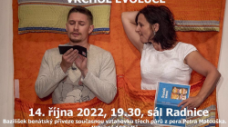 V pátek 14. října 2022 v 19.30 čeká divadelní diváky sálu bakovské Radnice Vrchol evoluce