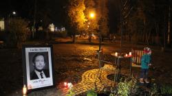 Slavnostní odhalení lavičky Václava Havla. Foto: Petr Novák