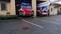 Minutu ticha drželi hasiči z Mnichova Hradiště. Foto: JSDH Mnichovo Hradiště