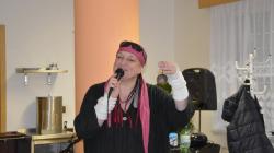 Kaskadér Rudolf Bok a zpěvák Vojtěch Šmíd v Dolním Bousově. Foto: Zdeněk Plešinger