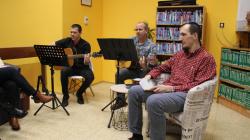 Četbu prokládali hudebním doprovodem Martin Forst a Petr Beran. Foto: Petr Novák