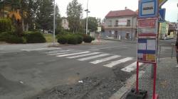 Zastávka je dočasně posunuta o několik metrů. Foto: Petr Novák