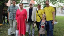 Petr Vydra, Jolana Voldánová, Václav Knop, hlavní organizátorka soutěže Michaela Švermová a Ondřej Lochman. Foto: Petr Novák