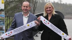 Středočeský radní pro dopravu Petr Borecký a hejtmanka Petra Pecková. Foto: Petr Novák