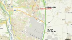 V Kosmonosech bude od března do října uzavřena křižovatka Debřské, Boleslavské a Stakorské ulice. Zdroj: CR PROJECT