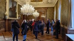 Následně se exkurze přesunula do Rytířské síně. Foto: Petr Novák