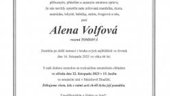 Zemřela Alena Volfová, dlouholetá ředitelka MŠ Mírová