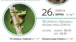 Tradiční přírodovědné odpoledne pro rodiny s dětmi na Zvířeticích tentokrát ovládnou ryby, raci a žáby