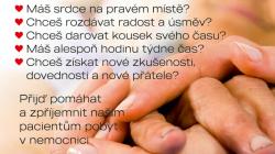 Klaudiánova nemocnice hledá nové dobrovolníky na oddělení následné péče v Mnichově Hradišti