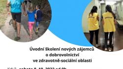 Máte zájem o dobrovolnictví ve zdravotní a sociální oblasti? Nejbližší školení bude 8. října