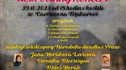 V kostele sv. Vavřince v Mukařově vystoupí sólisté Opery Národního divadla