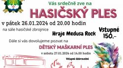 Hasiči v Loukovci pořádají v pátek ples pro dospělé a v sobotu pro děti