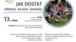 Jak dostat přírodu do vaší zahrady? Dozvíte se od hydrobiologa Radomíra Studeného na přednášce v Ekocentru Klenice