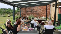 Kateřina Maxová besedovala se zaměstnanci a klienty Domu Ludmila i s veřejností. Foto: Petr Novák