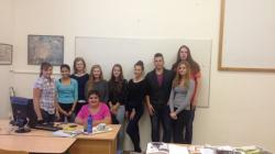 Další z aktivit Katky jsou besedy se studenty. Foto: archiv Kateřiny Maxové