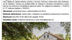 V úterý 26. září se turisté projdou romantickou krajinou v blízkosti Sobotky a poznají s Vladimírou Hančlovou rybníky na říčce Klenici