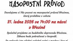 Březinou projde masopustní průvod 