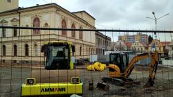 Mnichovo Hradiště, revitalizace náměstí, 17. 4. 2021. Foto: Petr Novák