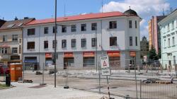 Mnichovo Hradiště, revitalizace náměstí, 6. 6. 2021. Foto: Petr Novák