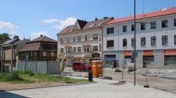 Mnichovo Hradiště, revitalizace náměstí, 6. 6. 2021. Foto: Petr Novák