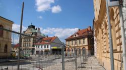 Mnichovo Hradiště, revitalizace náměstí, 6. 6. 2021. Foto: Petr Novák