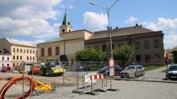 Mnichovo Hradiště, revitalizace náměstí, 6. 6. 2021. Foto: Petr Novák