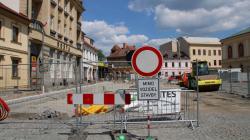 Mnichovo Hradiště, revitalizace náměstí, 6. 6. 2021. Foto: Petr Novák