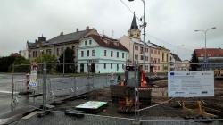 Mnichovo Hradiště, revitalizace náměstí, 23. 5. 2020. Foto: Petr Novák