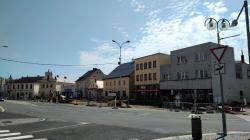 Mnichovo Hradiště, revitalizace náměstí, 13. 6. 2020. Foto: Petr Novák