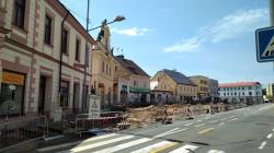 Mnichovo Hradiště, revitalizace náměstí, 13. 6. 2020. Foto: Petr Novák