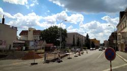 Mnichovo Hradiště, revitalizace náměstí, 25. 7. 2020. Foto: Petr Novák