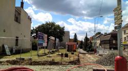 Mnichovo Hradiště, revitalizace náměstí, 25. 7. 2020. Foto: Petr Novák