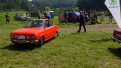 Setkání závodních oldtimer vozů u Suhrovických rybníků. Foto: Radek Žďánský
