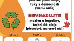 Jak správně třídit upotřebený jedlý olej a tuk, když se stane odpadem?