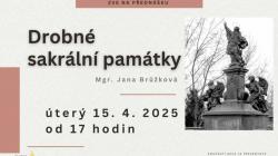 Přednáška Jany Brůžkové seznámí s drobnými sakrálními památkami v našem okolí