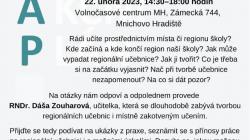 Na setkání ve volnočasovém centru se dozvíte, jak se tvoří regionální učebnice