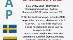 Co nás může inspirovat ze škol ve Švédsku a v Litvě? Ředitelka gymnázia se podělí o zkušenosti ze stáže