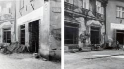 Rekonstrukce domů čp. 280 a 281 na Masarykově náměstí v roce 1960. Foto: rodinný archiv