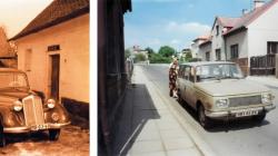 K Česákovi od 70. let až do sklonku jeho života neodmyslitelně patřil hnědozelený automobil Wartburg Tourist. Někteří pamětníci si možná ještě vzpomenou na vůz DKV, se kterým jezdil v 60. letech. Foto: rodinný archiv