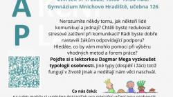 Pedagogové a další zájemci se mohou na workshopu seznámit s typologií osobnosti
