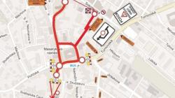 Uzavírky na Masarykově náměstí