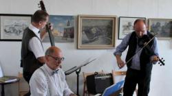 O hudební doprovod se postaralo trio Swing Society Františka Kozderky. Foto: Petr Novák