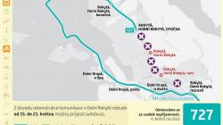 Od 15. května pozor na dočasnou změnu jízdního řádu autobusové linky do Dolní Rokyté. Zdroj: PID