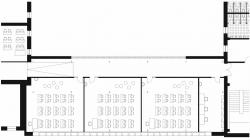 Půdorys nástavby, v níž vzniknou tři nové třídy, kabinet a spojovací chodba. Zdroj: město Mnichovo Hradiště